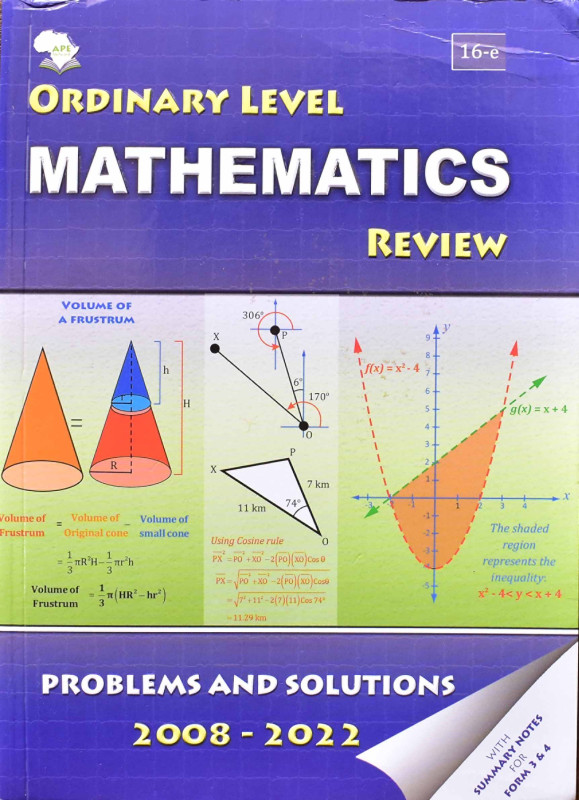 ORDINARY LEVEL MATHEMATICS REVIEW